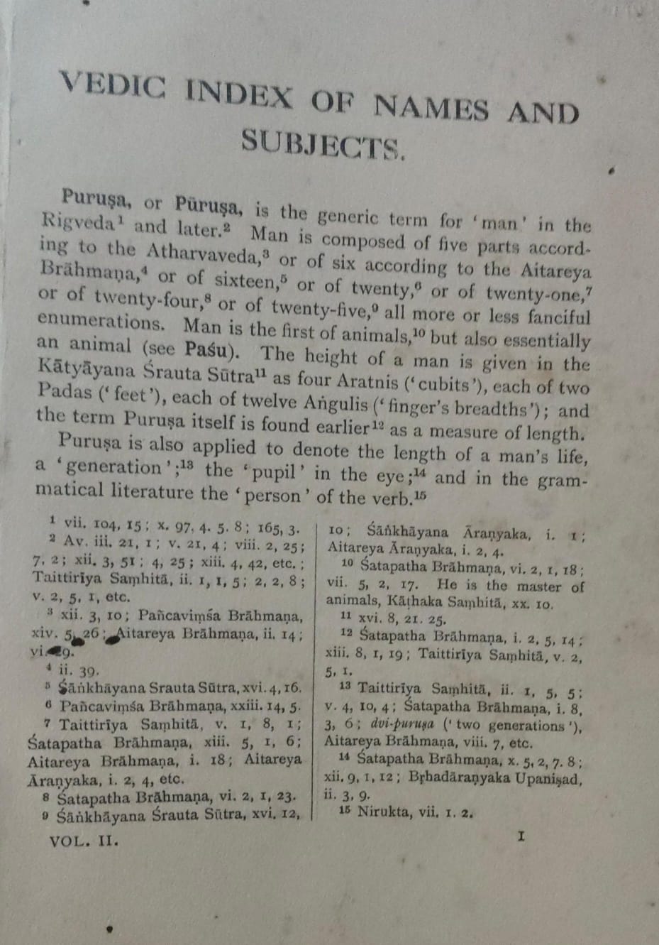 Vedic Index of Names and Subjects V-2