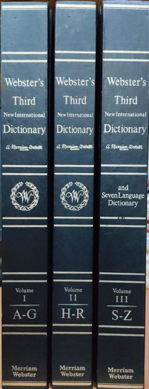 Merriam Webster's Third New International Dictionary of the English Language- 3 Vols.,Unabridged Ed. (Complete Set)