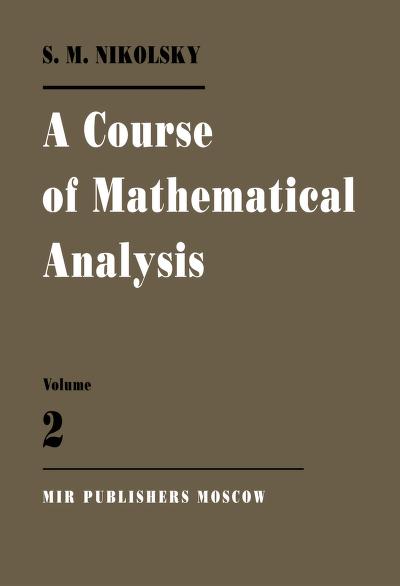 A Course Of Mathematical Analysis V-2