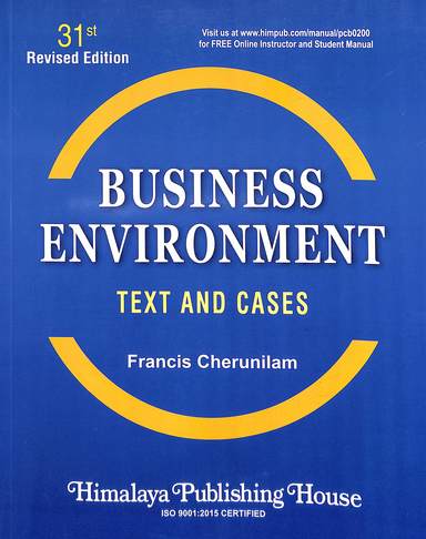 Business Environment-Text and Cases