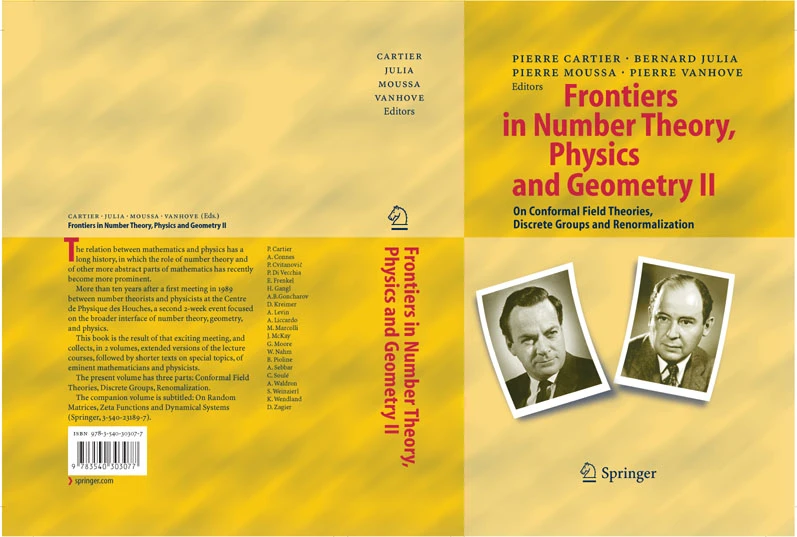 Frontiers in Number Theory Physics and Geometry II -On Conformal Field Theories, Discrete Groups and Renormalization new