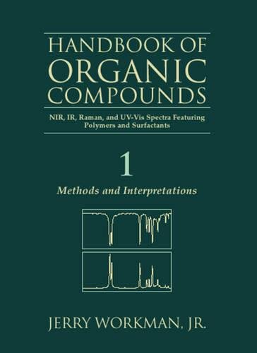 Handbook of Organic Compounds : NIR, IR, Raman, and UV-Vis Spectra Freatruring Polymers and Surfaces - 3 Vols. (Complete Set)