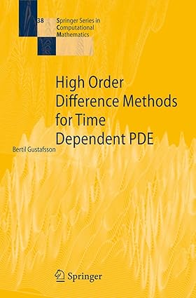 High Order Difference Methods for Time Dependent PDE - in Computational Mathematics new
