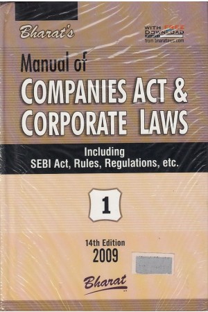 Manual of Companies Act & Corporate Laws - Including Act, Rules, Regulations Etc. - 2 Vols.
