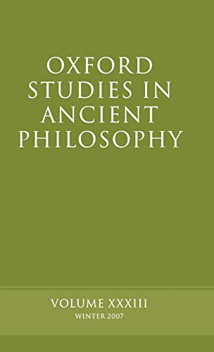 Oxford Studies in Ancient Philosophy - V 1