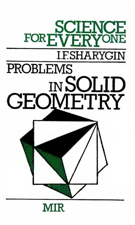 Problems In Solid Geometry ( Science For Everyone)